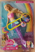 Barbie - Dreamtopia - Sparkle Lights Mermaid - Blonde - Lights Up - £23.62 GBP