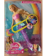 Barbie - Dreamtopia - Sparkle Lights Mermaid - Blonde - Lights Up - £23.69 GBP