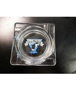 Vintage 1989 Sea World ashtray glass NOS souvenir Shamoo killer whale  - $284.91 MXN