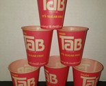 6 Enjoy Tab Sugar Free Sample 4 oz Waxed Soda Cups Coca Cola Co Old Stor... - $15.99
