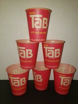 6 Enjoy Tab Sugar Free Sample 4 oz Waxed Soda Cups Coca Cola Co Old Stor... - £12.74 GBP