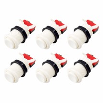 6X American Style Standard Arcade Buttons Switchable Happ Type 30Mm Push... - $24.99