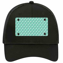 Mint Polka Dot Novelty Black Mesh License Plate Hat - £23.31 GBP