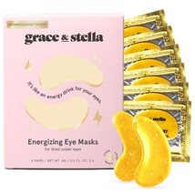 Grace and Stella Under Eye Mask (Gold, 6 Pairs) Dark Circles - £12.95 GBP