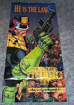 GIANT 54x25 Judge Dredd promo poster:1994 DC Comics promotional comic book pinup - £41.12 GBP