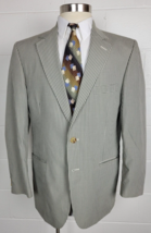 Orvis Mens Sage Green Check Gingham Cotton Blend 3 Blend Sport Coat Jack... - £35.61 GBP