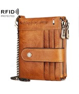Humerpaul BP896 Men’s Wallet, Top Leather, Multi-cards,2 Zipper, Anti-th... - $43.50