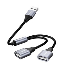 Usb Splitter For Charging, Usb Splitter 1 In 2 Out Extension Cord Conver... - £11.76 GBP