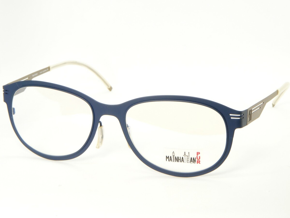 Mainhattan 8357 136 RUBBERIZED BLUE PAINT EYEGLASSES GLASSES FRAME 55-18... - $153.44