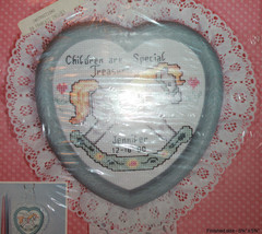 Rocking Horse Heart Shaped  Frame New Berlin Counted Cross Stitch Kit 30... - £18.29 GBP