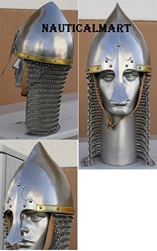 NauticalMart Medieval Arabic Nasal Armor Helmet With Chainmail