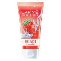 Lakme Blush &amp; Glow Strawberry Gel Face Wash , 50g (Pack of 1) - £7.57 GBP
