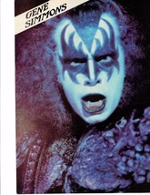 Kiss Gene Simmons teen magazine pinup clippings Rockline Makeup Superteen - $3.50