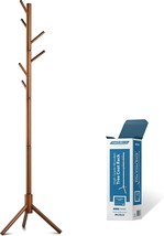 Wooden Tree Coat Rack Stand, 6 Hooks - Super Easy Assembly NO Tools Required - 3 - £31.59 GBP