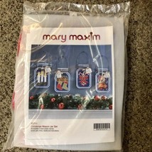 2017 Mary Maxim Needlecraft NEW 25711 Christmas Mason Jar Set - £23.02 GBP