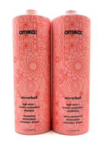 Amika Mirrorball High Shine+Protect Antioxidant Shampoo &amp; Conditioner 33.8 oz - £80.17 GBP
