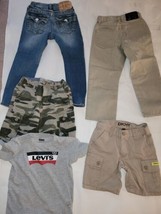 LOT OF 5 True religion, Levis,  Lucky, DKNY for kids size 4 Adjustable W... - $34.65