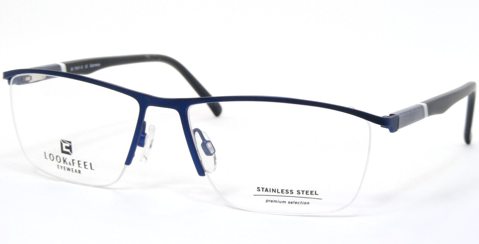 LOOK &amp; FEEL Mobile 7041-8 Blau Einzigartig Brille Rahmen 57-16-140mm Deu... - $86.12