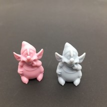 2 Disney Cinderella&#39;s Mouse Gus Plastic Figures( Blue &amp; Pink) 1.5&quot; Tall - £4.60 GBP