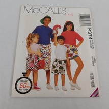 McCalls P374 Sewing Pattern Unisex Kids Size 7-8 Medium Shorts Three Len... - $5.95