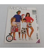 McCalls P374 Sewing Pattern Unisex Kids Size 7-8 Medium Shorts Three Len... - $5.95