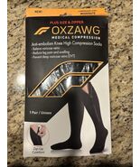 OXZAWG Medical Zipper Knee High Compression Socks size XL (1 Pair), Blac... - $15.79