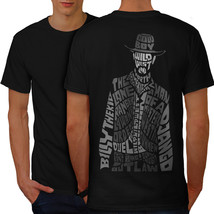 Wild West Cowboy Shirt Outlaw Gun Men T-shirt Back - £10.41 GBP