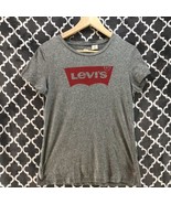 Levi’s T Shirt Gray Mens Sz M Logo Brand Decal - £11.68 GBP