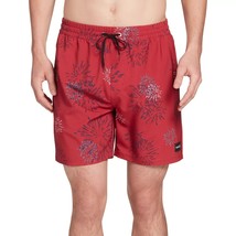 Hurley Men&#39;s Fireworks Volley 17&quot; Swim Trunks MBS0011380-H687 Red Size S... - $45.00