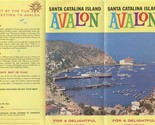 Avalon Santa Catalina Island &amp; Catalina Welcomes You Brochures Californi... - $31.68