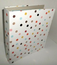 Mini Planner Rose Gold Polka Dot 6.5&quot;x8&quot; Pages 4-Ring System 1 Year Inserts Tabs - $9.90