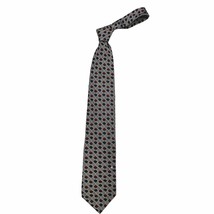 VTG RETRO Ferrell Reed City of London 100% Silk Neck Tie Red/Blue/Grey - $13.86