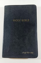KJV Reference Bible Center Column Red Letter 1994 Black Bonded Leather Z... - £9.31 GBP