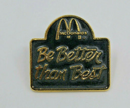 McDonalds Be Bette Than Best Employee Crew Collectible Pinback Pin Button Taiwan - £8.56 GBP