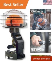 Lightweight 3-Setting 45,000 BTU Portable Heater for Effortless Outdoor Use - $130.99
