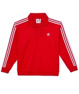 adidas Men&#39;s Adicolor Funnel Neck Track Top Better Scarlet Jacket Size M... - $39.99