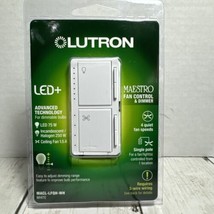 Lutron LED+ Maestro Fan Control and Light Dimmer,White MACL-LFQH-WH - $24.74