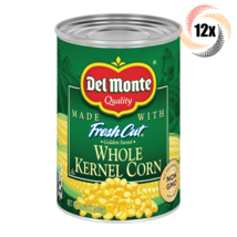 12x Cans Del Monte Fresh Cut Golden Sweet Whole Kernel Corn | 15oz | - £36.12 GBP