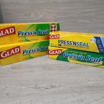 Glad Press &#39;N Seal Sealable Plastic Food Wrap 2x 140 sq ft, 1x 70 1x 75 - £19.71 GBP