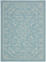 Nourison 11202 Home &amp; Garden Area Rug Collection Light Blue 7 ft 9 in. x 10 ft 1 - £177.74 GBP