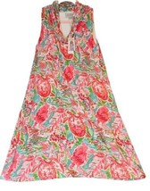 Charlie Paige Tropical Dress Size S Knit Cowl Neck Sleeveless Turtles Pi... - $64.95