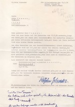 William Schrader German Lieutenant Colonel Military Letter 2x Autograph - £13.36 GBP