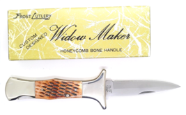 Frost Cutlery Widow Maker Pocket Knife Surgical Steel Made In Japan - Honeycomb - $44.99