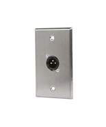 Monoprice 7397 XLR MALE 3 PIN ONE PORT WALL PLATE - $39.46 CAD