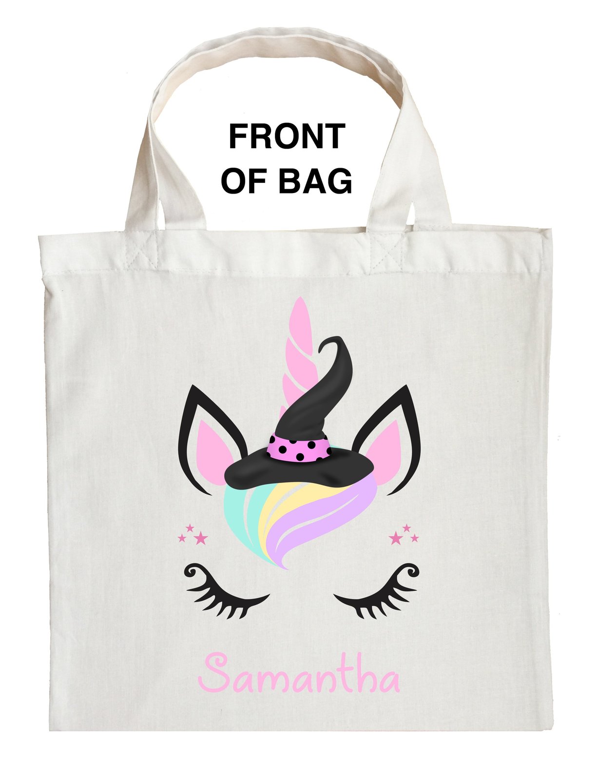 Unicorn Trick or Treat Bag - Personalized Unicorn Halloween Bag