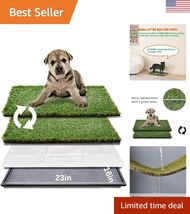 HQ4us Dog Grass Pad with Tray Small 23" x 16" Dog Litter Box Toilet for ... - $49.89