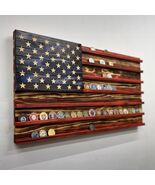 Wooden National Flag Box Independence Day Ornament Keepsake Made to Order - $31.68