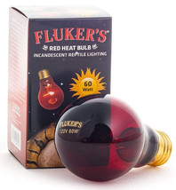 Flukers Red Heat Bulb Incandescent Reptile Light 60 watt Flukers Red Hea... - £12.61 GBP