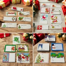 Huge 436 Vintage Kitschy Sweet Christmas Gift Tags Holiday Packaging Unused - $33.17 CAD