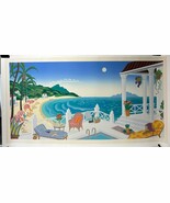Thomas  McKnight Crescent Bay Hand Signed Limited Serigraph on Paper - $27,818.96 MXN